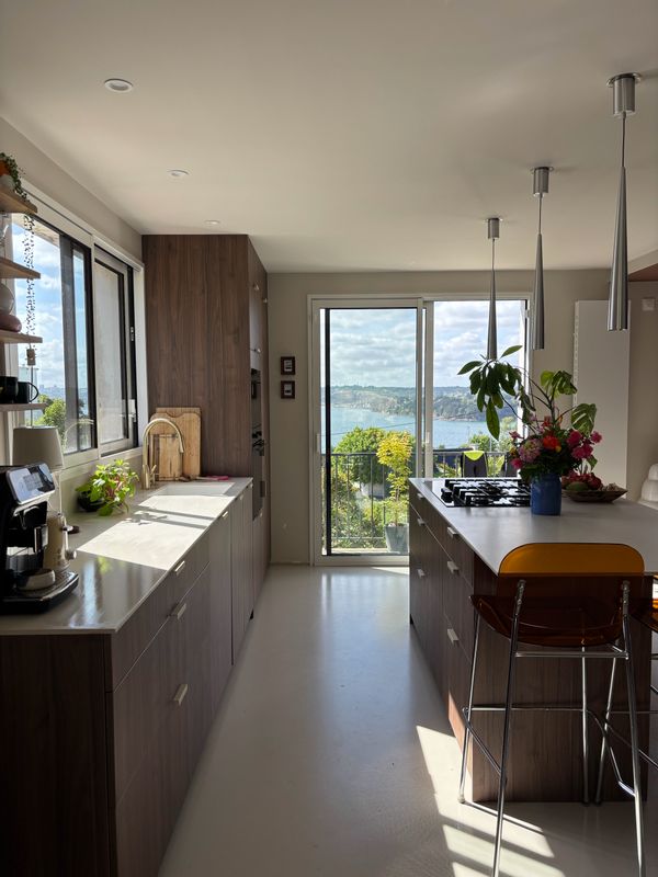 Maison familiale avec vue mer et couchers de soleil sur la rade de Brest