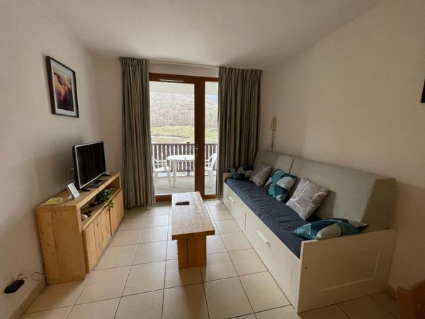 Appartement donnant sur la vallée ou au milieu des montagnes où glisse la Neste.