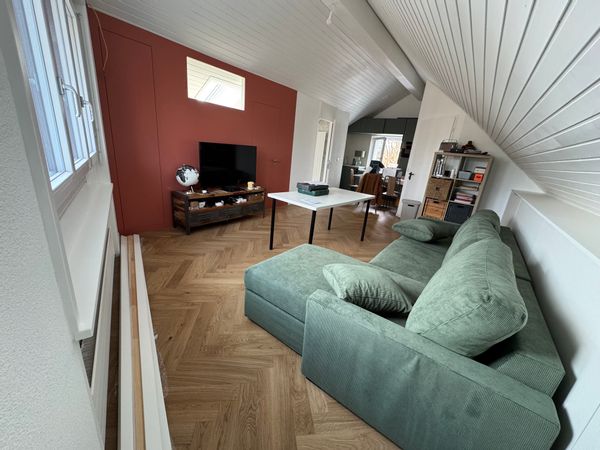 Appartement mansardé en comble au bord du lac léman pour 4 personnes