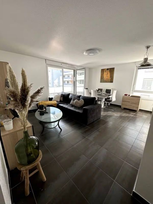 Strasbourg : 72m² design, terrasse sud 25m², calme. Centre à 12min en bus. Idéal Alsace !