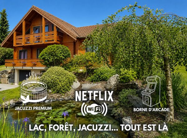 Chalet des rêves vosgiens Vue imprenable Spa Étang Brasero Terrain de pétanque Balançoire