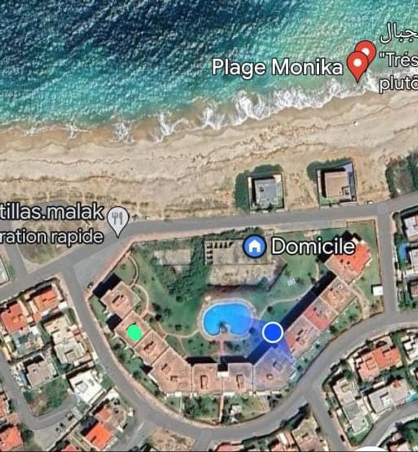 Chez Edith, un pied à terre agréable, une chambre, aller et venir, visiter le Maroc, océan,piscine.
