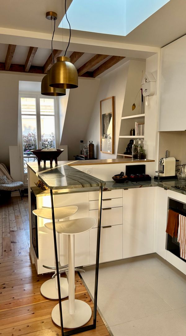 Appartement 1 chambre,  au cœur de Paris,  vue Invalides , refait à neuf en 2024 par architecte .