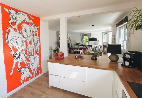 Duplex entre ville et campagne avec balcon et jardin