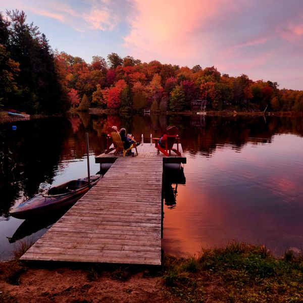 Havre de paix nature & lac privé — Dans la région des Laurentides et 1h de Montréal