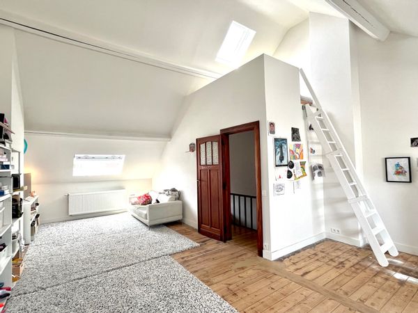 Maison de ville Bruxelloise, de style Art Décoratif, rénovée par architecte, avec joli jardin.