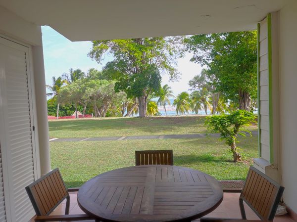 Appartement de plain pied en bord de mer.