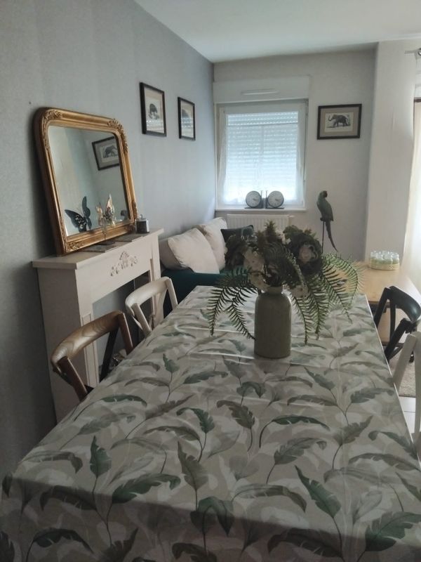 L'appartement se situe en rdc en centre ville et dispose de 3 chambres.