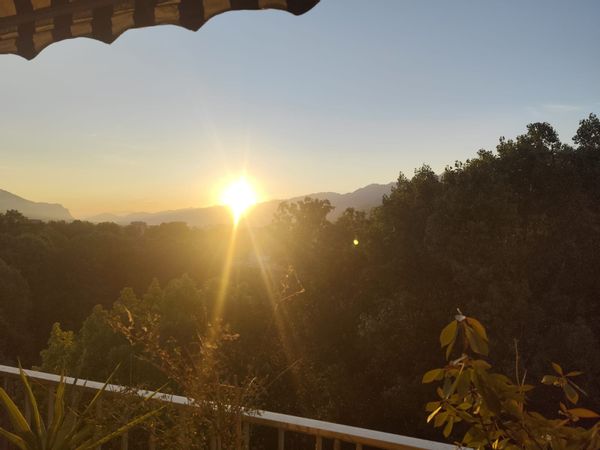 Chambre privée avec une vue imprenable sur les montagnes