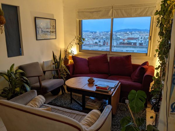 Cosy cocon au dernier étage avec terrasse vue mer