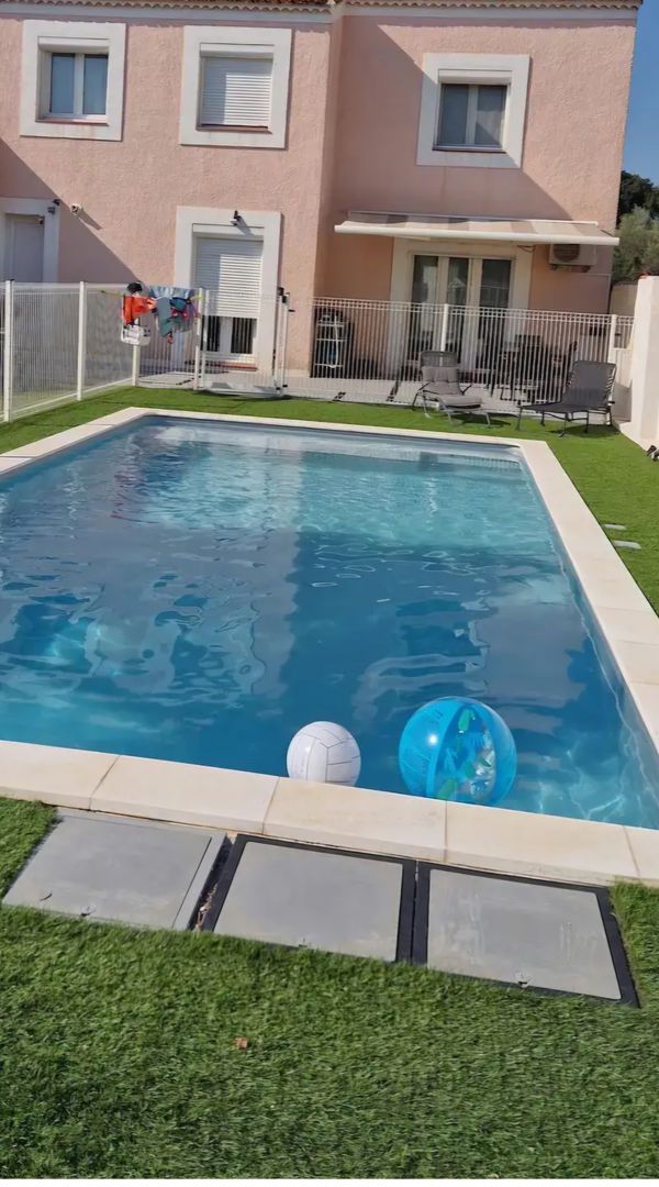 Maison familiale 7 pers. avec piscine privée, jardin et plages à 6 min