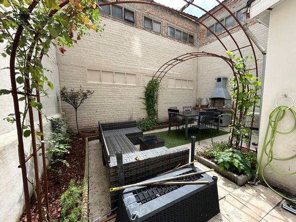 Charmant duplex jardin pour  1 ou 2 enfants.   une chambre + renfoncement avec lits superposés .