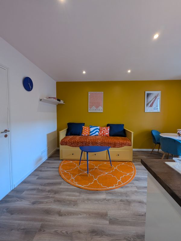 L'appartement de gabriel est vraiment confortable.
