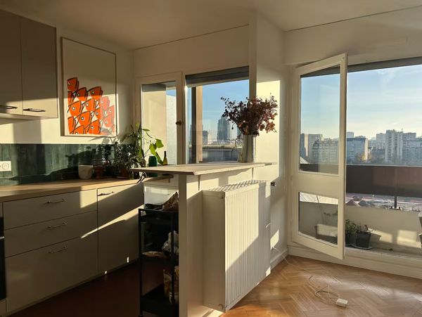 Appartement lumineux 1 chambre avec de belles vues sur Paris
