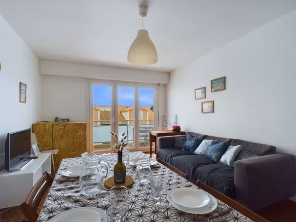 Appartement moderne de 51 m², 2 chambres, à quelques pas de Saint-Jean-de-Monts, jusqu'à 4 personnes