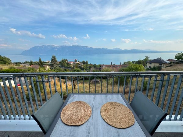 Appartement 3 chambres au coeur de Lavaux avec vue lac et montagne