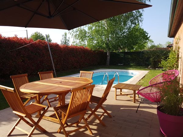 Maison au calme avec piscine au sud de Toulouse