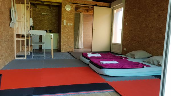 Notre petit dojo, dormir à la japonaise