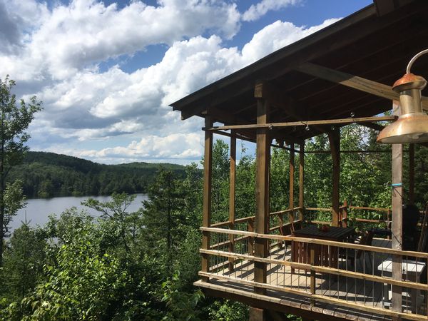 Chalet dans les arbres