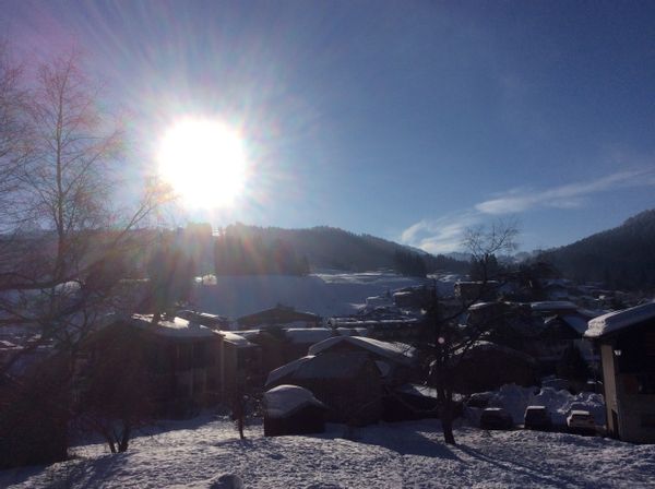 Martine au ski