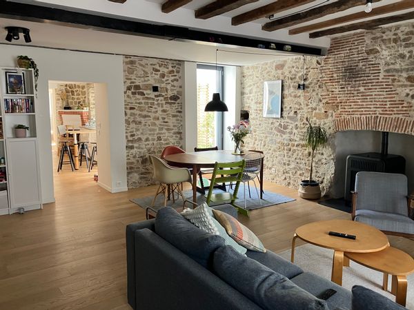 maison de Charline, Olivier et leurs deux enfants .