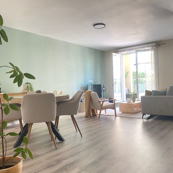 appartement T2 proche gare de meaux avec canapé lit + petit jardin et balcon