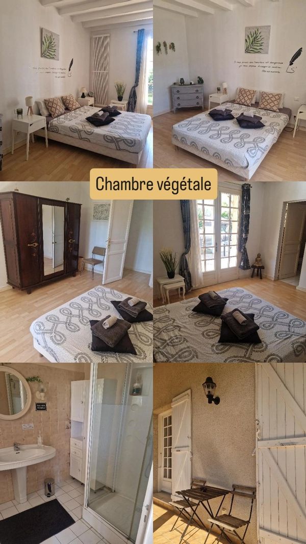 Belle chambre végétale au domaine