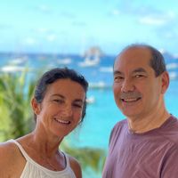 Maison sur la plage à Saint Barth aux Antilles