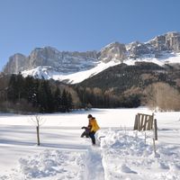Vercors au pied des montagnes