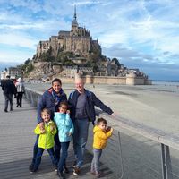 La maison bretonne au bord de la mer