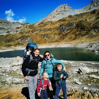 Notre maison vue sur les Alpes