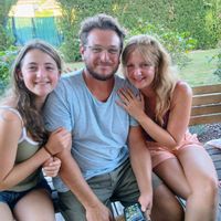 La maison de Cyril et Aurélie est une petite locaterie au cœur de la campagne.