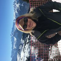 Martine au ski