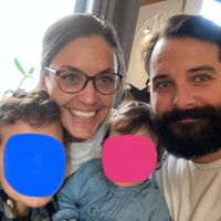 maison de Charline, Olivier et leurs deux enfants .