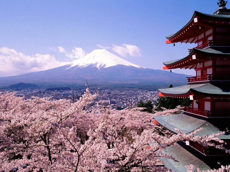 La vue du mont Fuji au Japon