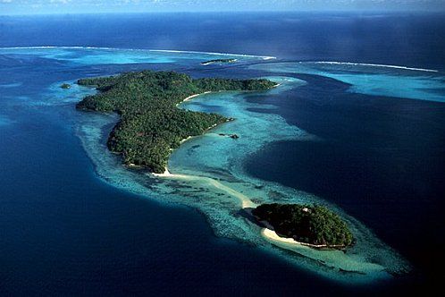 La vue des île de Wallis et Futuna
