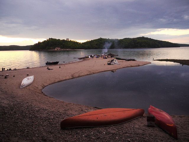 Steve - Canoe camping @ Lac du Poisson Blanc, Quebec