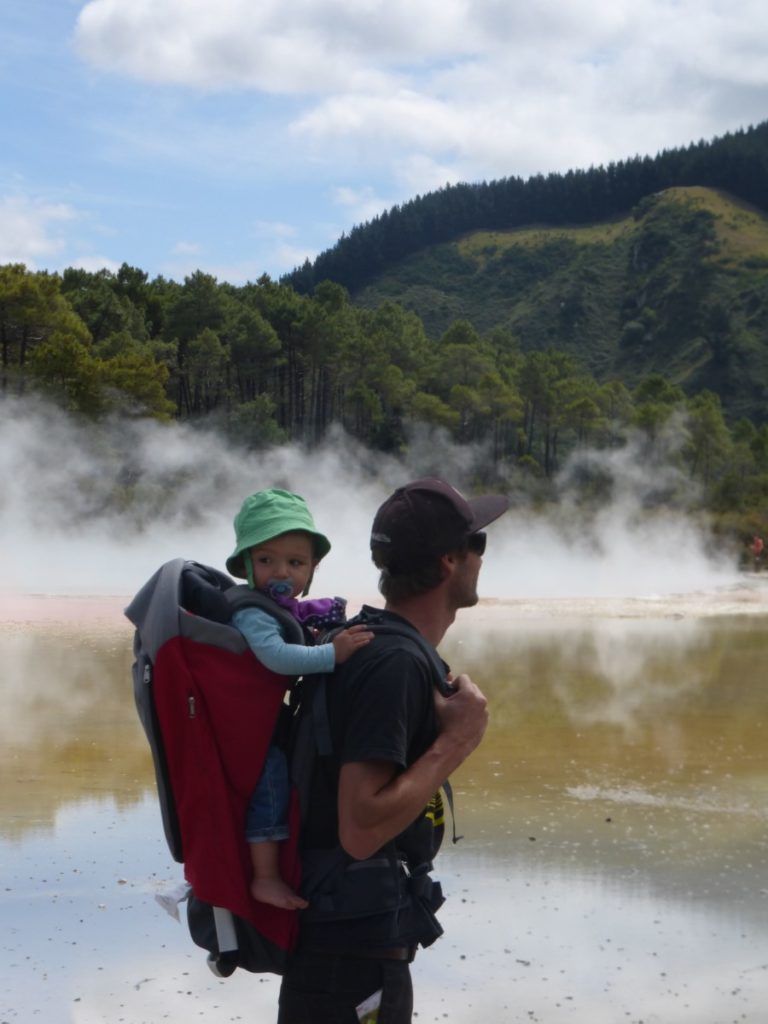 Voyage en Nouvelle-Zélande avec bébé Wai-O-Tapu