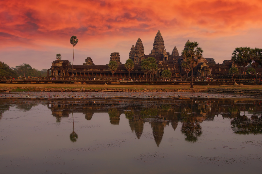 plus beau coucher de soleil au monde cambodge