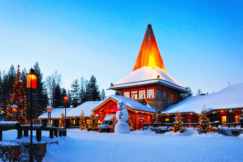 Noël au village du Père-Noël en Laponie