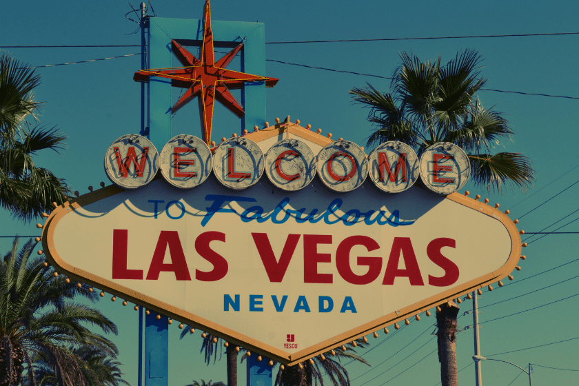 Panneau d'entrée dans Las Vegas
