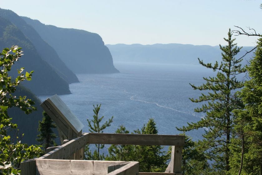 Magnifique vue sur le Fjord du Saguenay